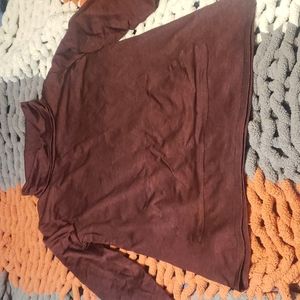 Size XL cowl neck light weight sweatshirt, used but great condition, red/black